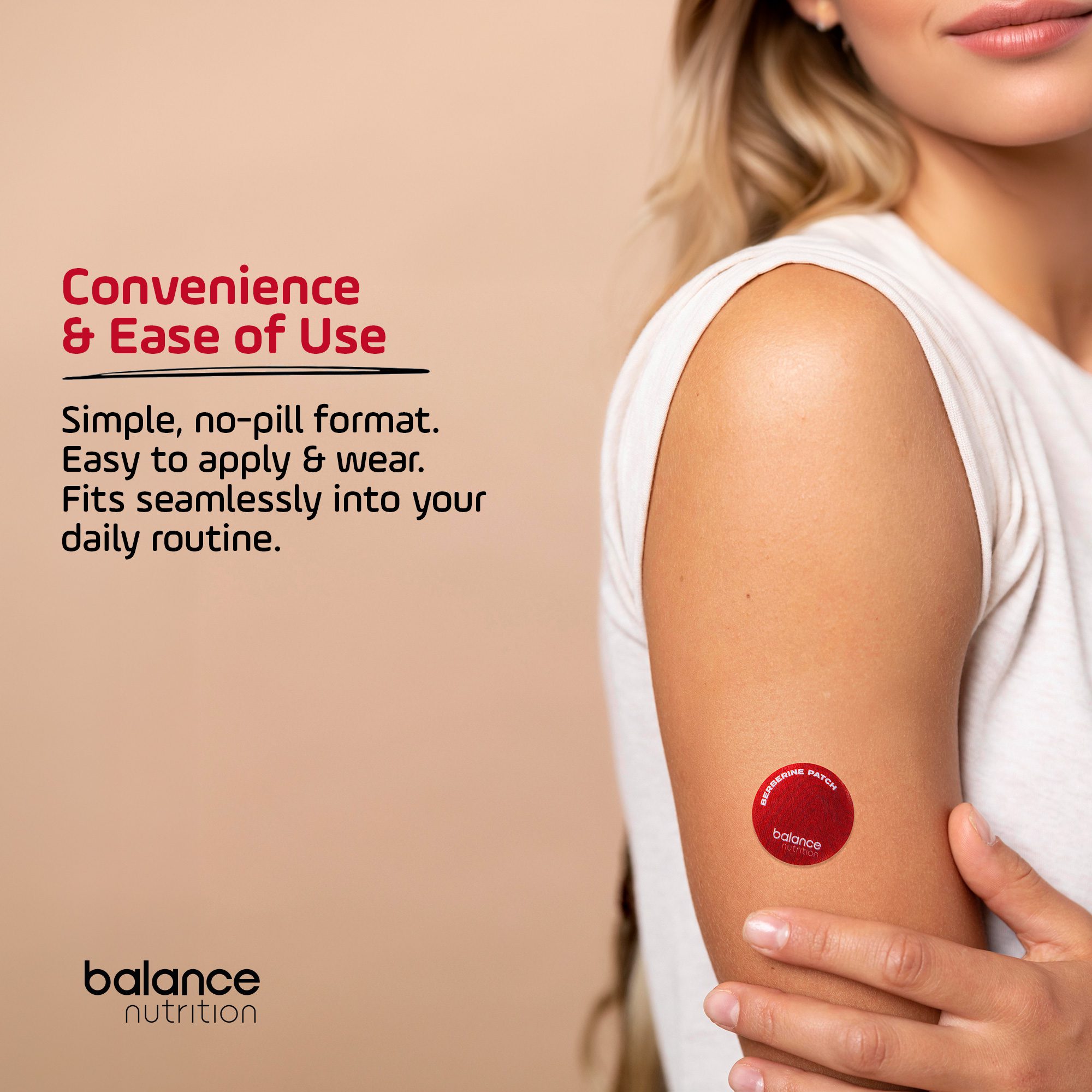 Berberine Patches discreet peel and apply patch for convenient daily use